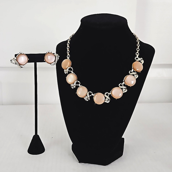 Vintage Coro Necklace/Earrings Set - Picture 1 of 6
